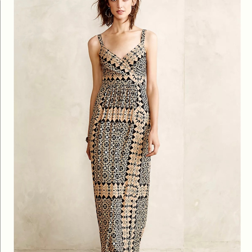 Anthropologie Tracy Reese Bilancia Maxi Dress 2P